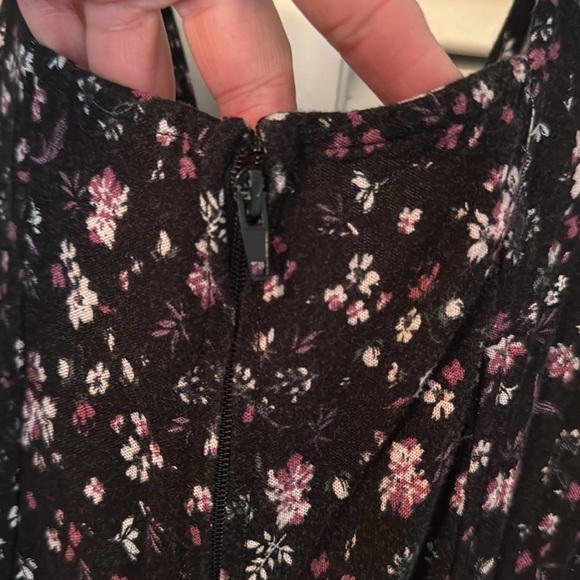 Women’s Xhiliration Floral Black Tank Jumpsuit size large - Picture 7 of 7